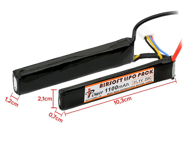 Batteria Li-Po 1100mAh 11,1V 20C di IPOWER