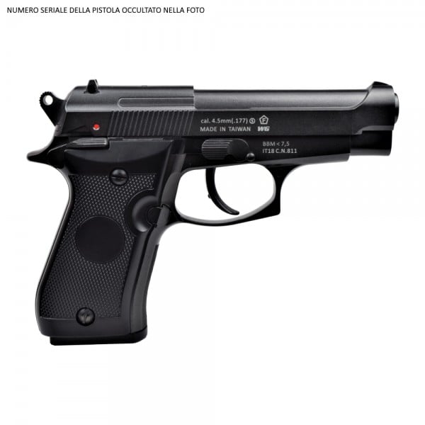Pistola CO2 Calibro 4,5mm C.N.811 M84 Nera di BRUNI