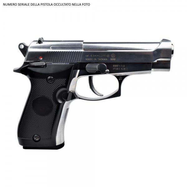 Pistola CO2 Calibro 4,5mm M84 Argento di BRUNI