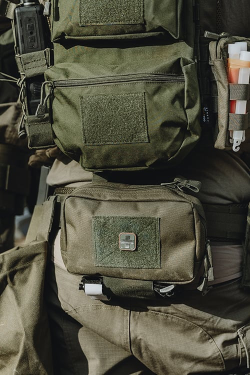 Modular Admin Pouch - Olive di 8FIELDS
