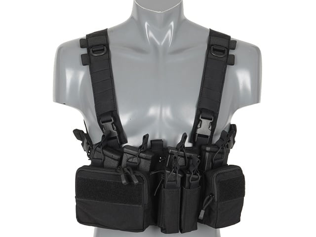 Buckle Up Recce/Sniper Chest Rig - Black di 8FIELDS PREMIUM