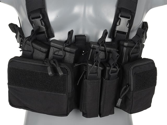 Buckle Up Recce/Sniper Chest Rig - Black di 8FIELDS PREMIUM