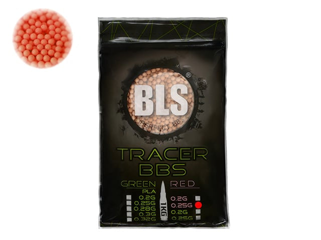 Pallini TRACER 0,25g Rossa - 1 kg di BLS