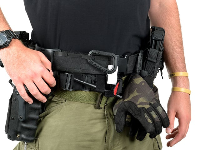 Rigid Combat Belt MOLLE (XL) - Black di 8FIELDS