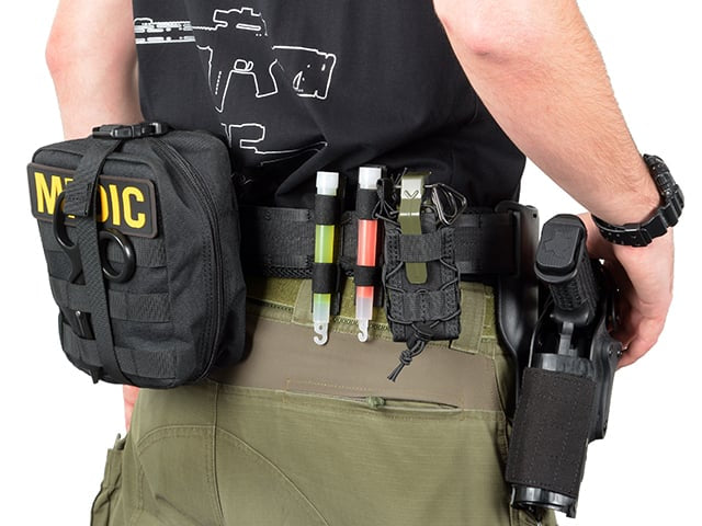 Rigid Combat Belt MOLLE (L) - Black di 8FIELDS