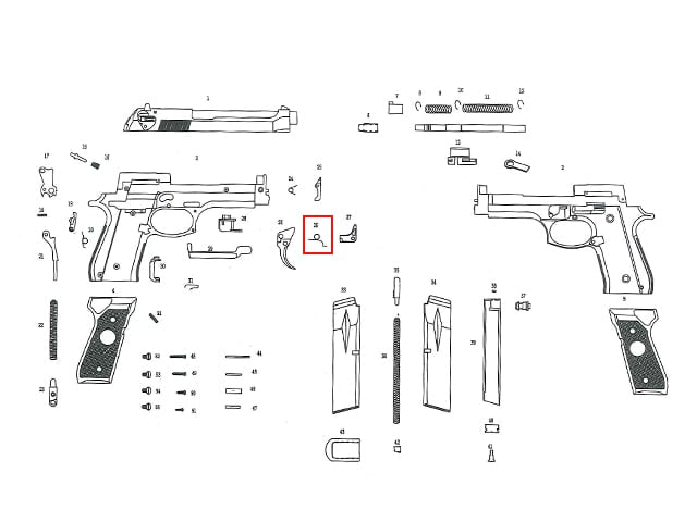 Molla di scatto per pistola ST92F di STTI