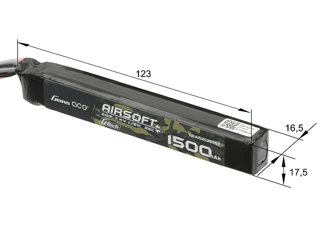 Batteria G-Tech 25C 1500mAh 7.4V di GENS ACE