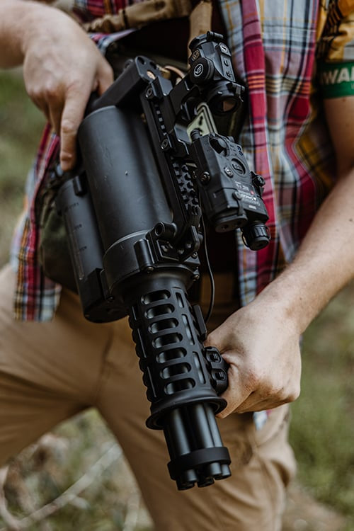 Replica Minigun di WELL