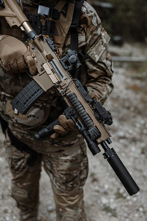 Replica Carabina Assault 11" Tan di DOUBLE BELL