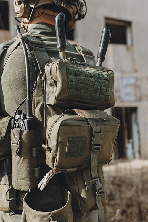 ASSAULT BACK PANEL MOD.3 - Olive di 8FIELDS