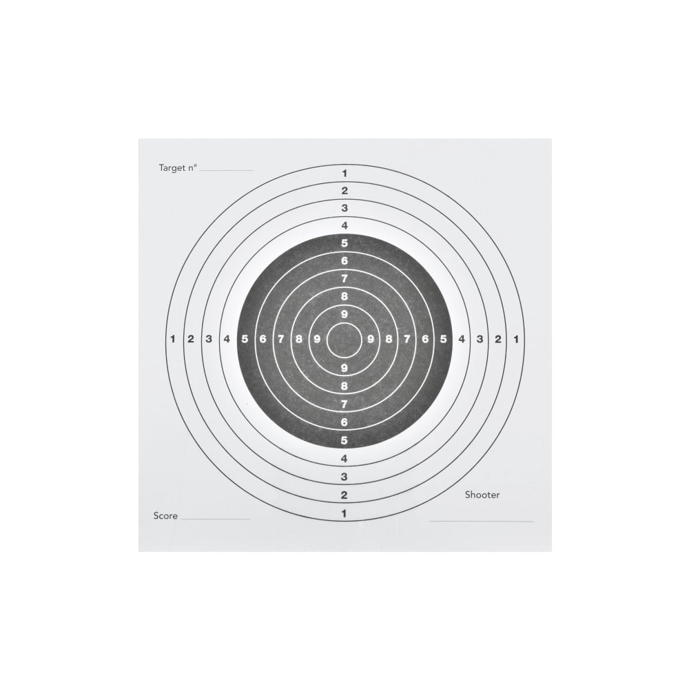 Fogli Bersaglio 14x14 Bianco Set 100 Pezzi di JS-TACTICAL