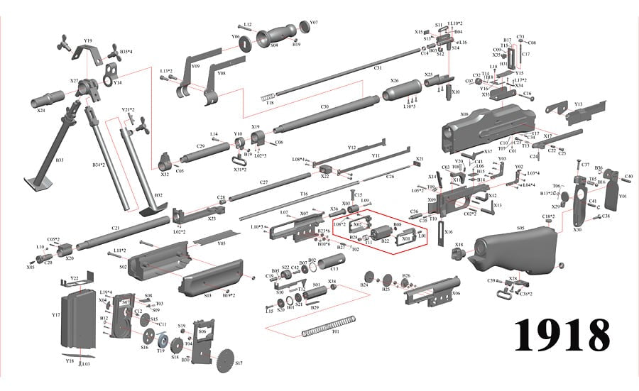 Motore Corto per Replica M1918 BAR di S&T