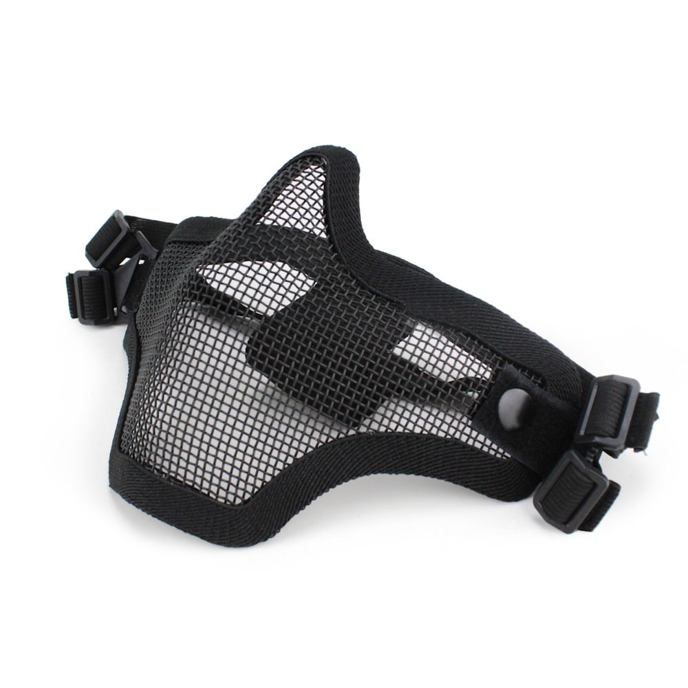 Maschera con Rete Metallica Nera di WOSPORT