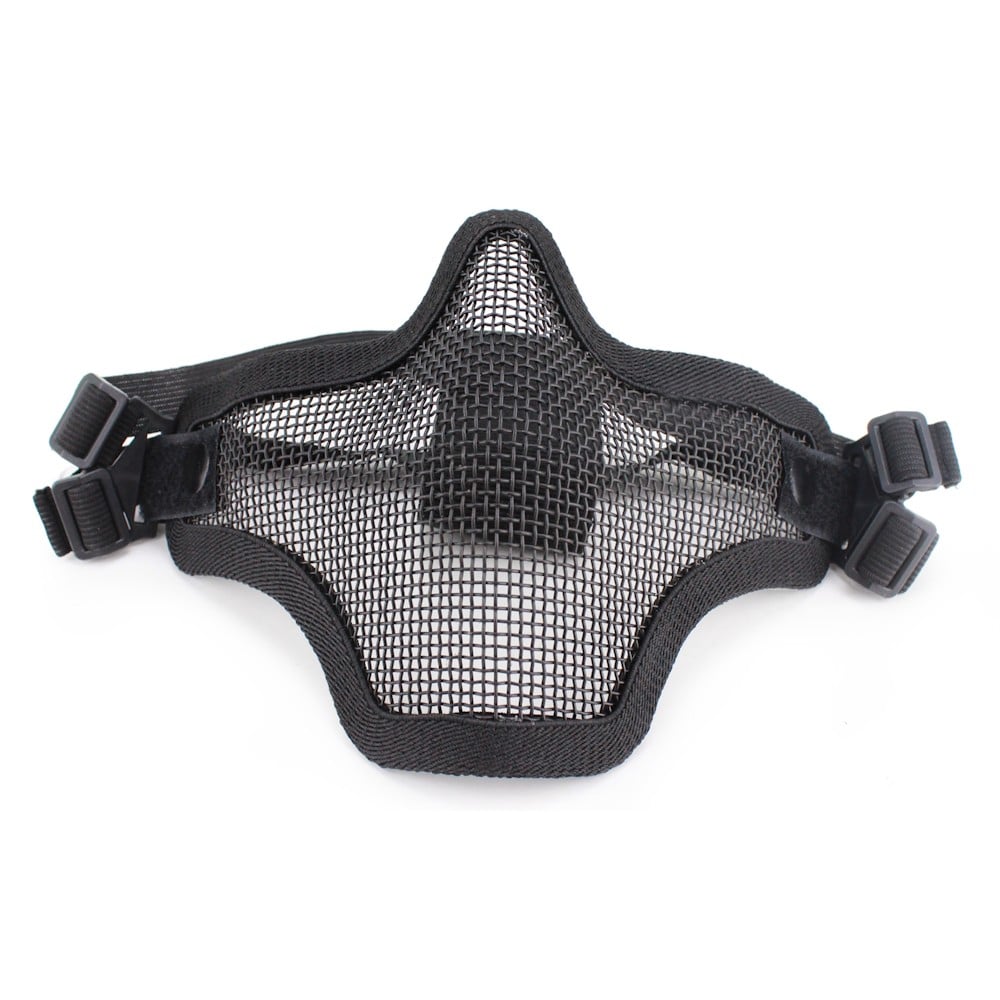 Maschera con Rete Metallica Nera di WOSPORT