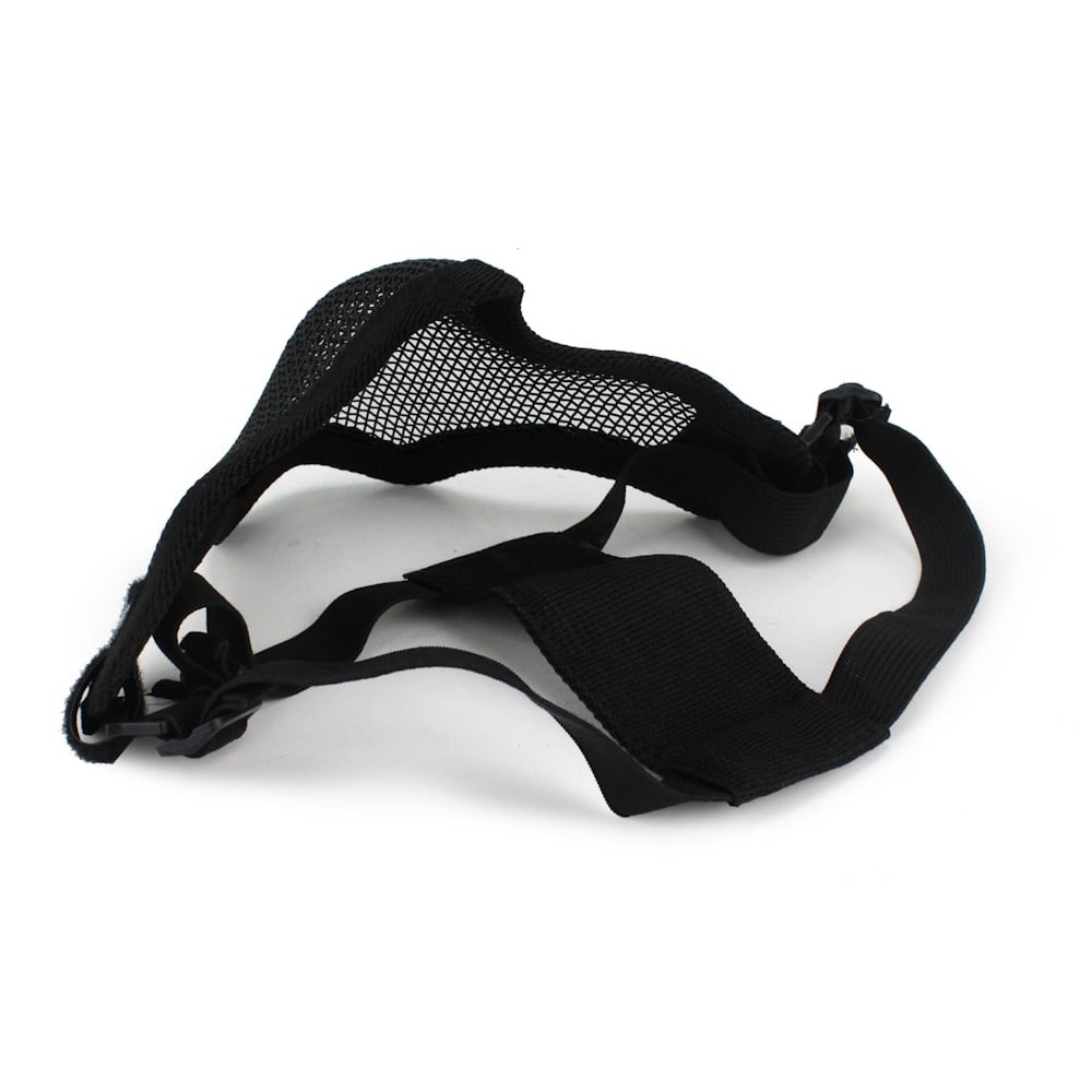 Maschera con Rete Metallica Nera di WOSPORT