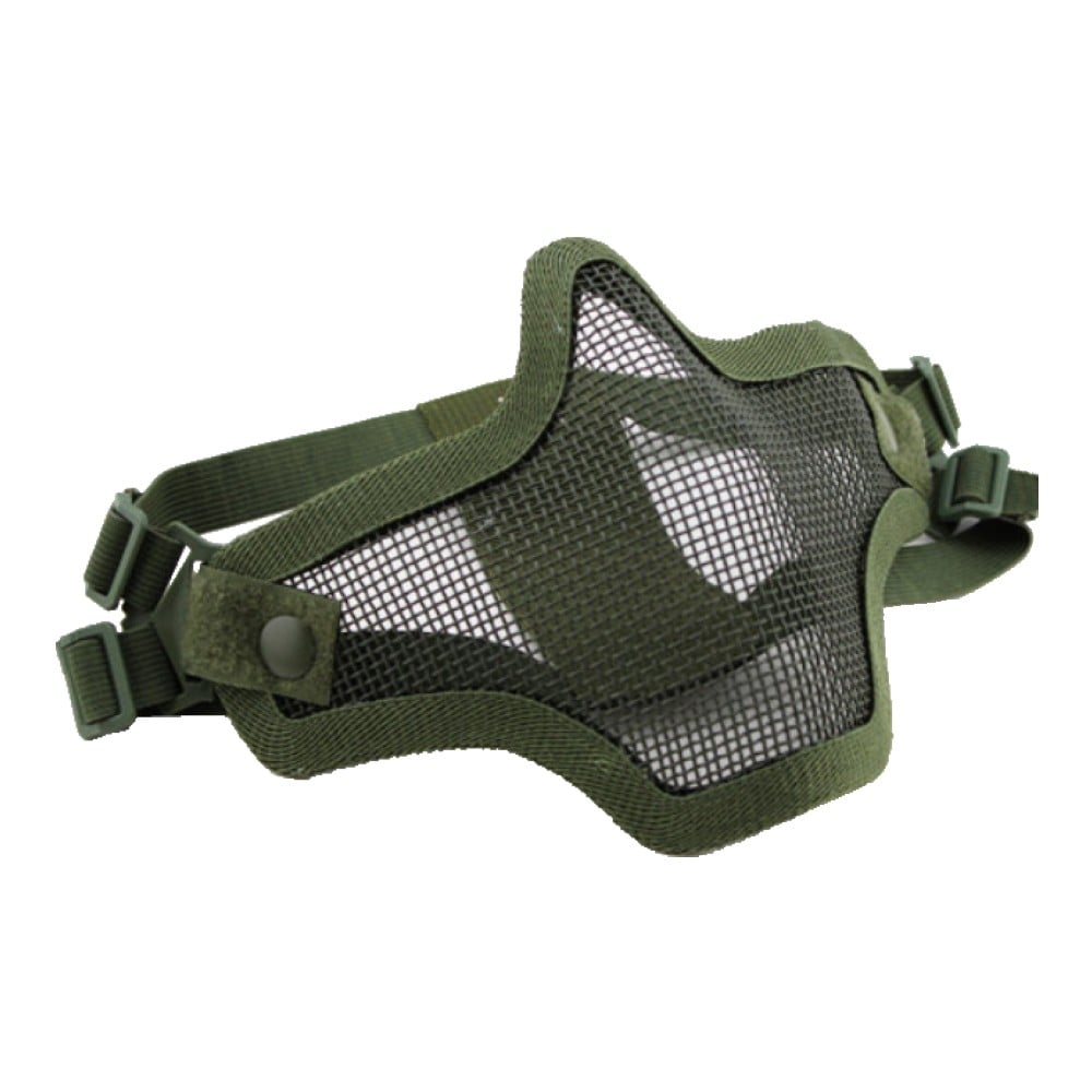 Maschera con Rete Metallica Olive Drab di WOSPORT