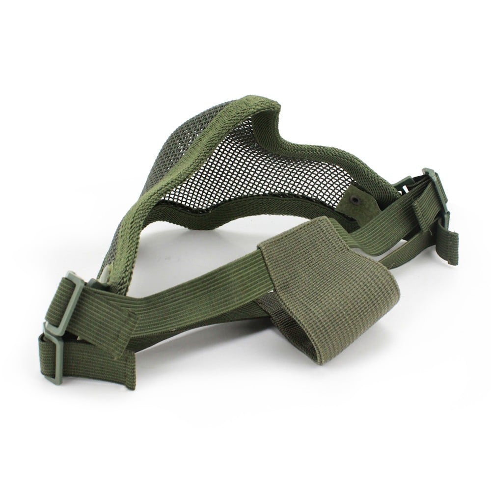 Maschera con Rete Metallica Olive Drab di WOSPORT