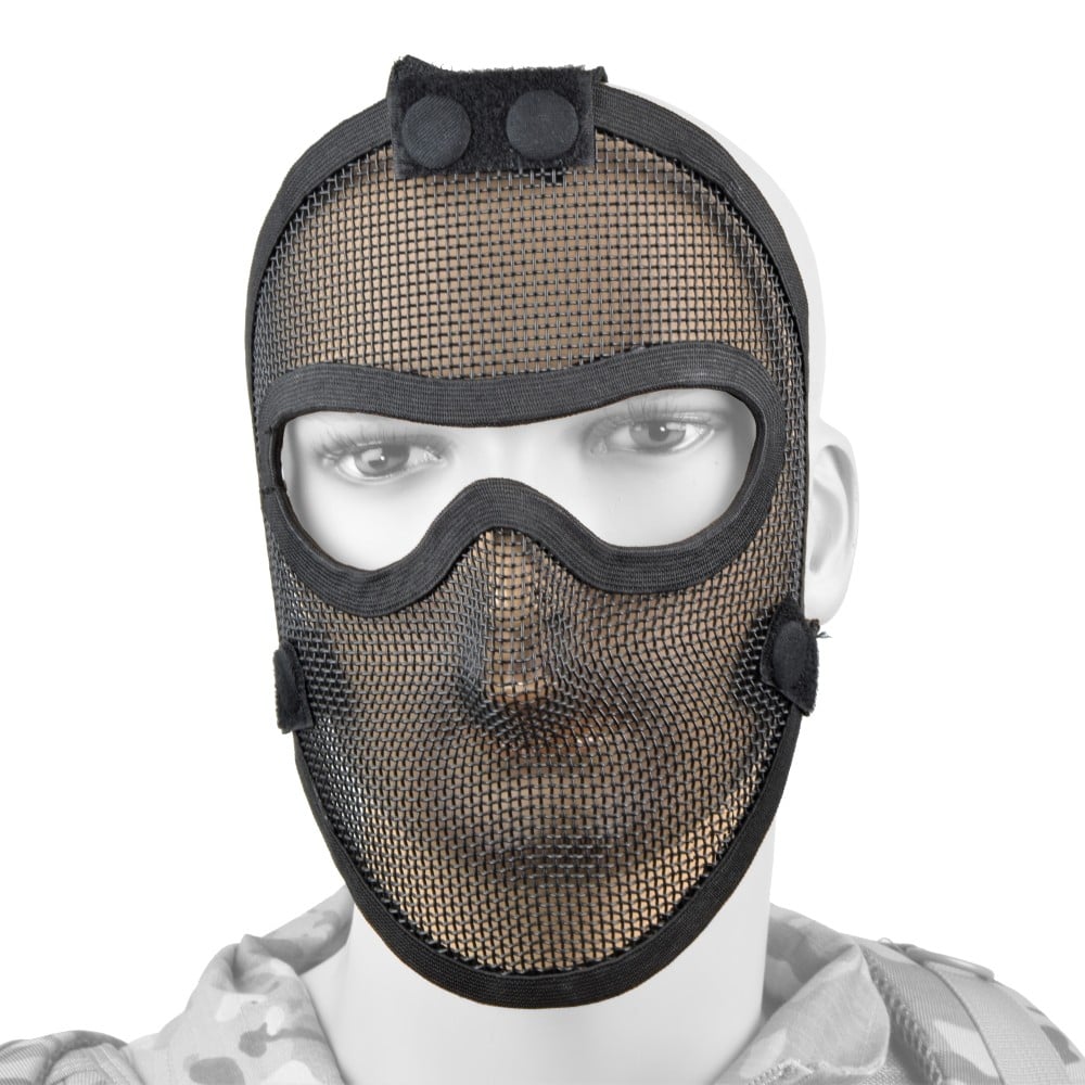Maschera con Rete Metallica Nera di ROYAL