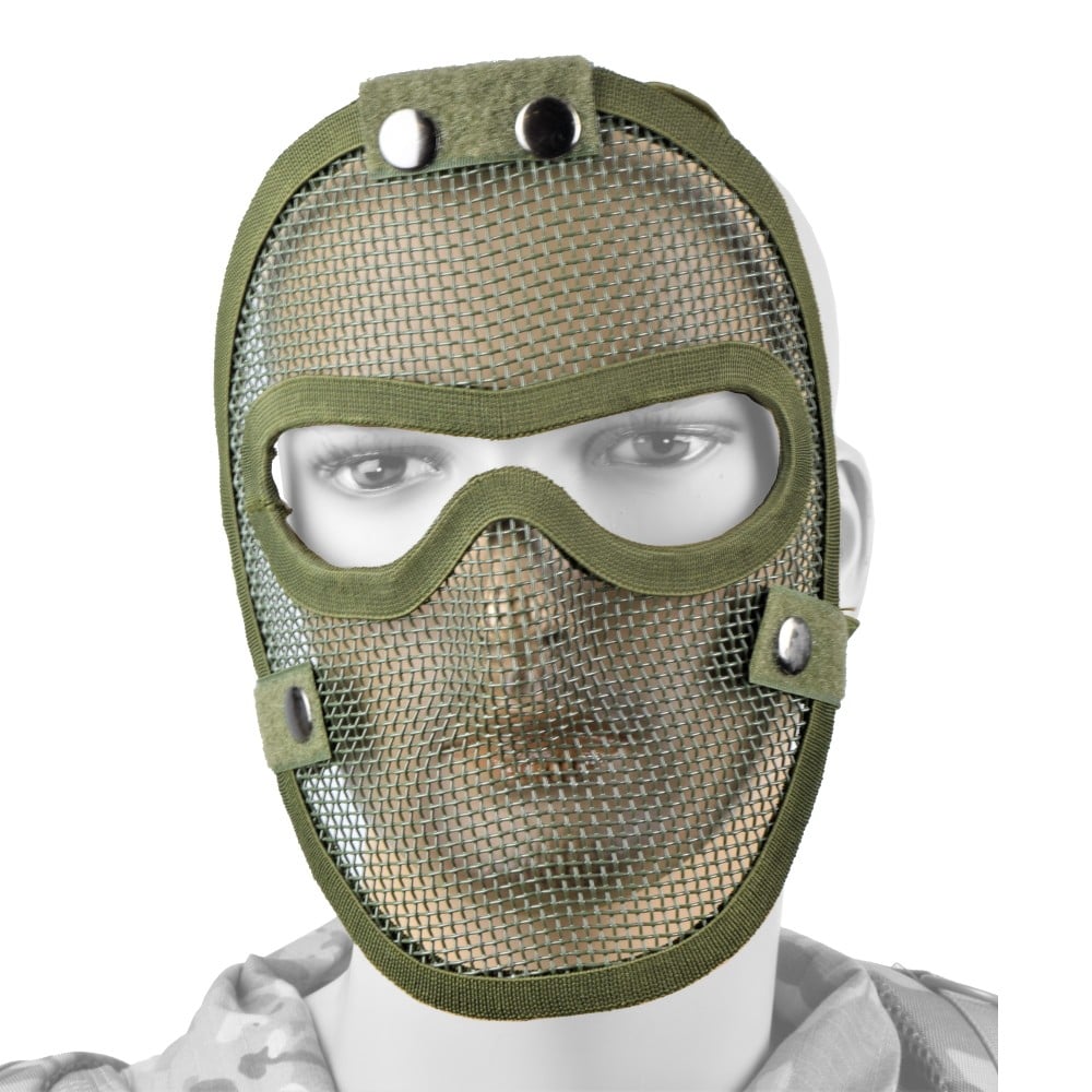 Maschera con Rete Metallica Olive Drab di ROYAL