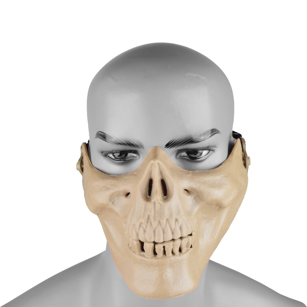 Maschera Teschio Mezzo Viso Tan di ROYAL