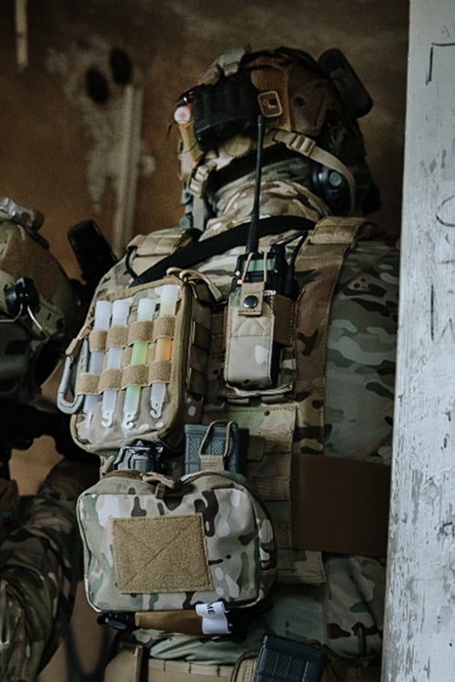 Radio Pouch Multicamo di 8FIELDS