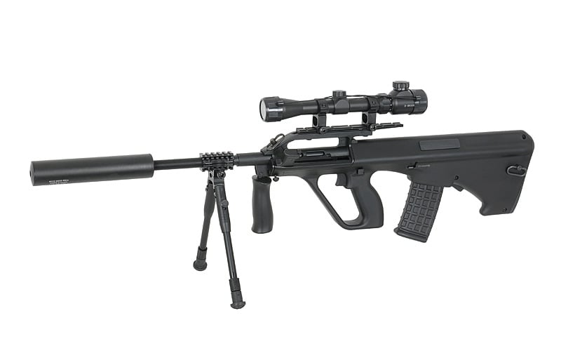 Ottica 3-9x32E con anelli di montaggio alti di PCS