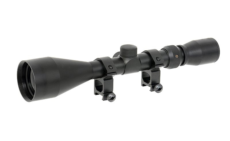 Ottica 3-9x50 con anelli di montaggio alti di PCS