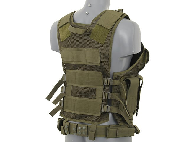 Gilet Tattico Law Enforcement V.2 - Olive di 8FIELDS