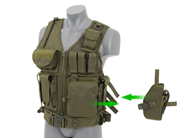 Gilet Tattico Law Enforcement V.2 - Olive di 8FIELDS