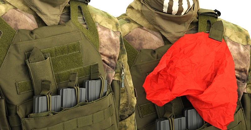 TG Airsoft Dead Red Rag Pouch - Coyote di 8FIELDS