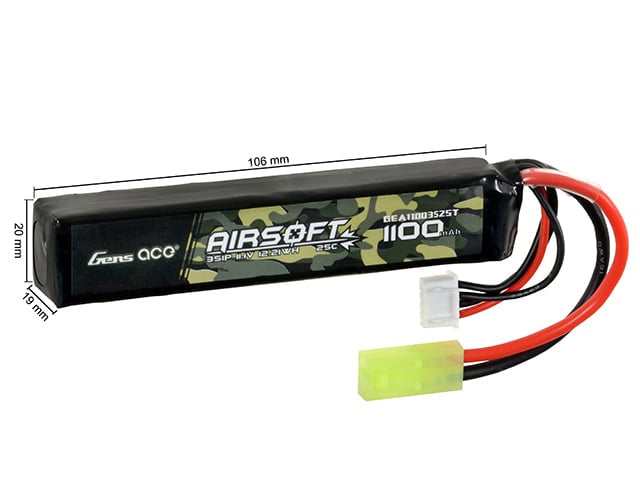 Batteria LiPo 11.1V 1100mAh di GENS ACE