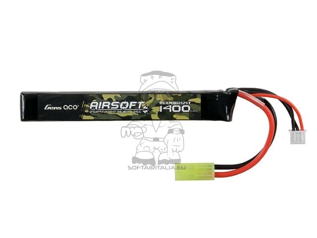 Batteria LiPo 1400mAh 2S1P 7.4V di GENS ACE