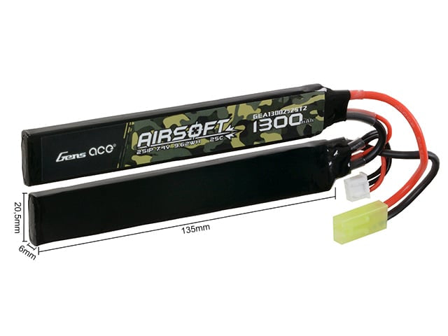 Batteria LiPo 1300mAh 7.4V di GENS ACE