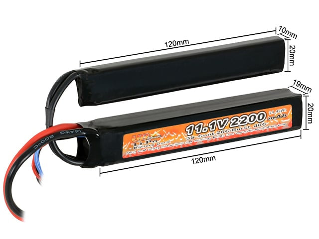 Batteria Li-Po 2200mAh 11,1V di 8FIELDS