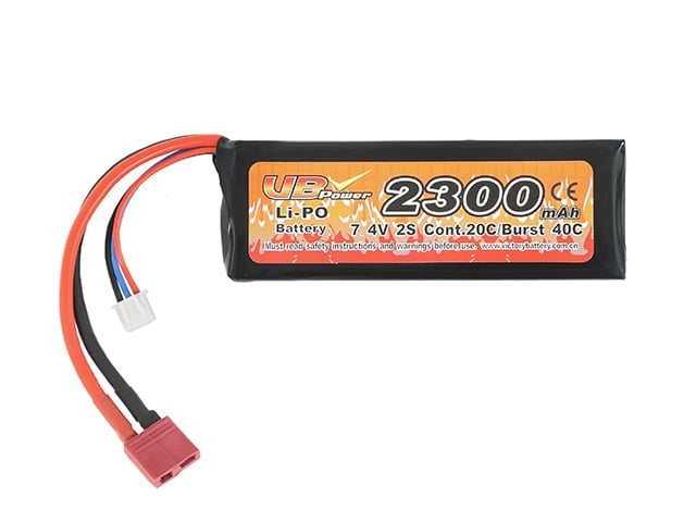Batteria Li-Po 2300mAh 7,4V 20/40C di VICTORY BATTERY