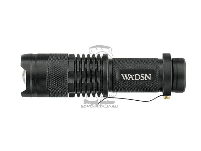 Mini torcia telescopica nera di WADSN