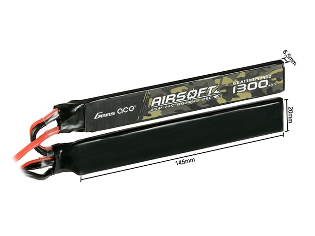 Batteria LiPo 1300mAh 7.4V di GENS ACE