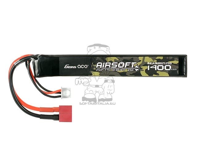 Batteria LiPo 1400mAh 7.4V di GENS ACE