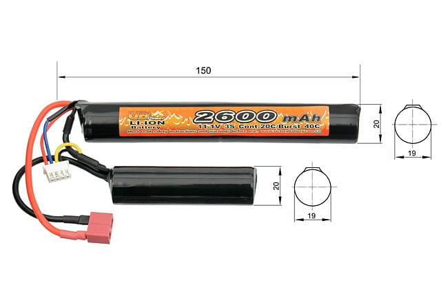 Batteria Li-ion 2600 mAh 11,1V di VICTORY BATTERY