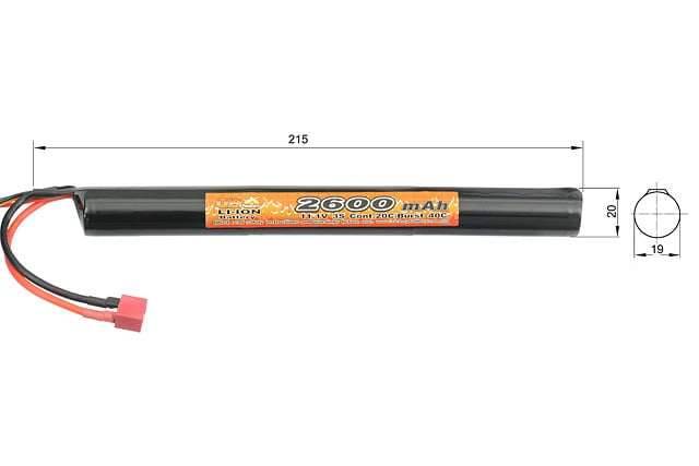 Batteria Li-ion 2600 mAh 11,1V di 8FIELDS