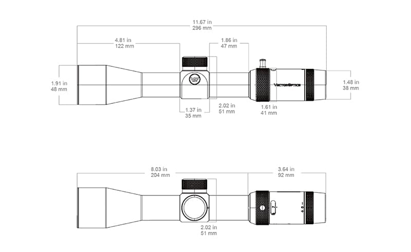Ottica FORESTER JR. 3-9X40 di VECTOR OPTICS