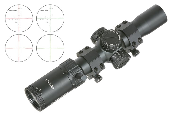 Ottica LPVO Victoptics S4 1.5-6X28 di VECTOR OPTICS