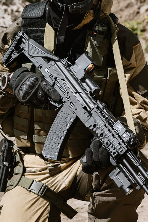 Ottica 1P87 Style per AK/AK12/AKSU di JJ AIRSOFT
