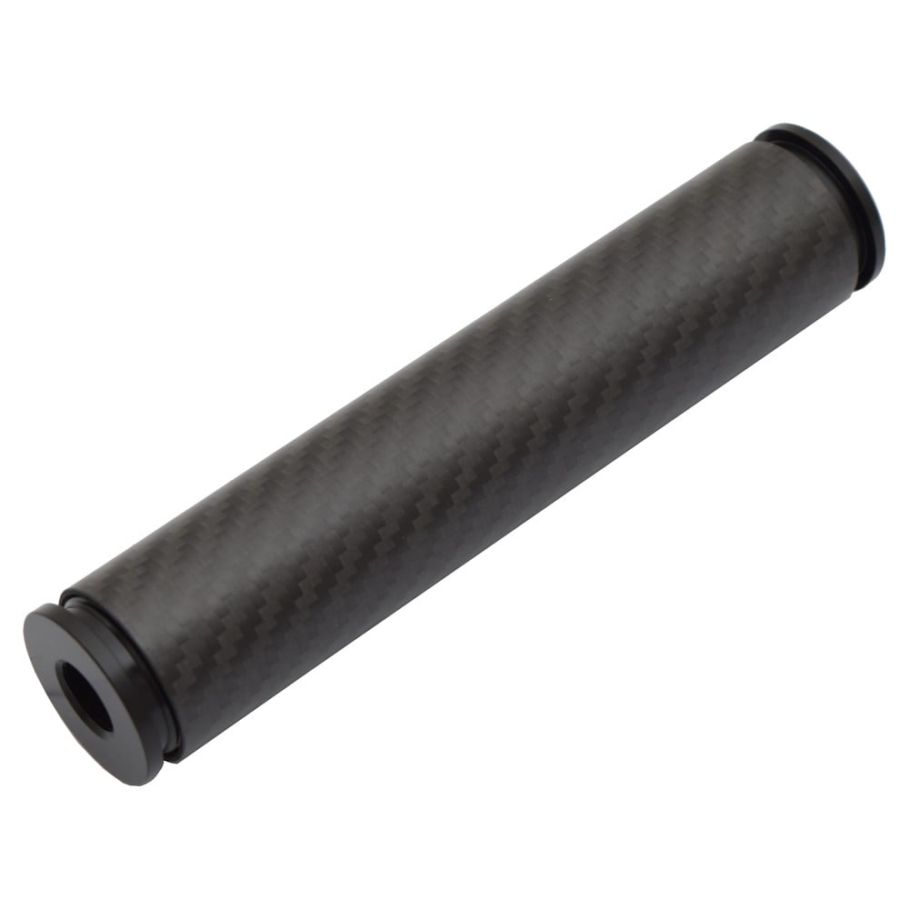 Silenziatore 3K Carbon 150mm Nero di RETROARMS