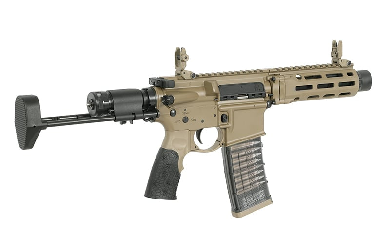 Gas replica Daniel Defense DDM4 CQB PDW - Tan di EMG