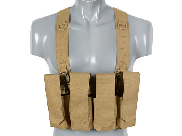 Chest Rig Laser-Cut con Pouches AR/AK - Coyote di 8FIELDS
