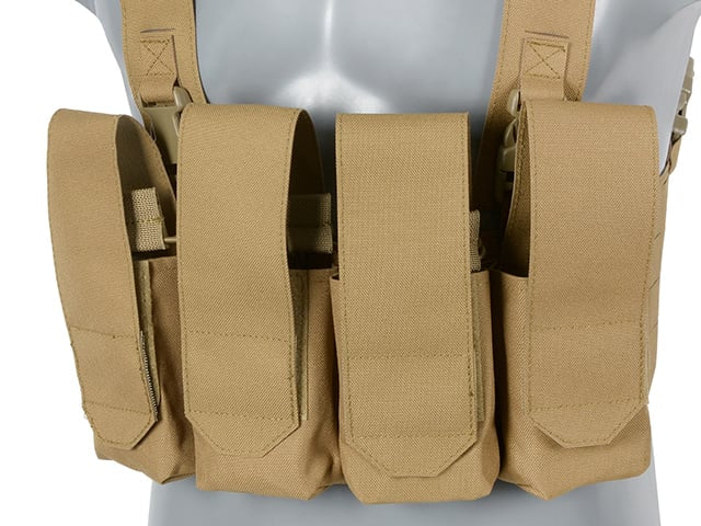 Chest Rig Laser-Cut con Pouches AR/AK - Coyote di 8FIELDS