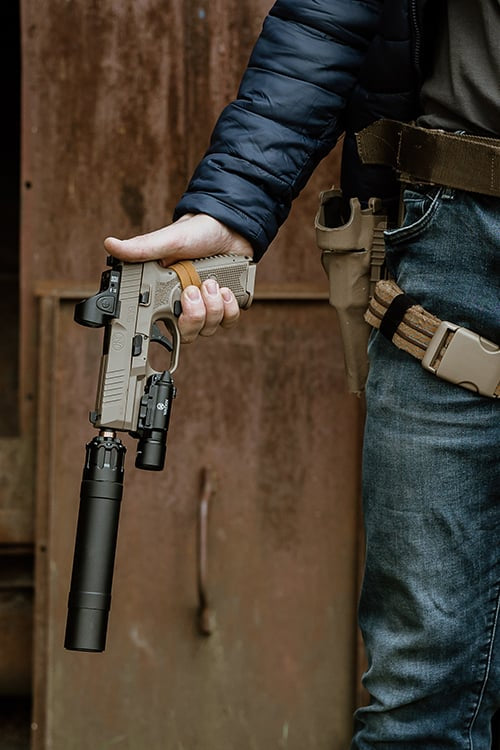 FN 509 GBB Pistol Replica - Tan di CYBERGUN