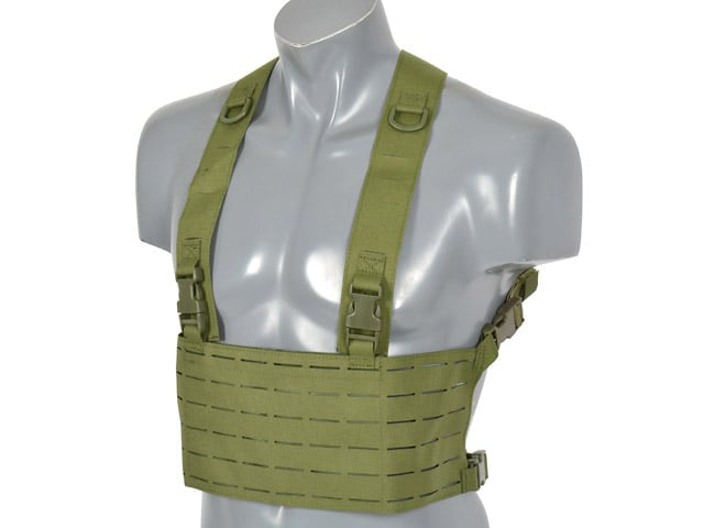 Chest Rig Laser-Cut Olive di 8FIELDS