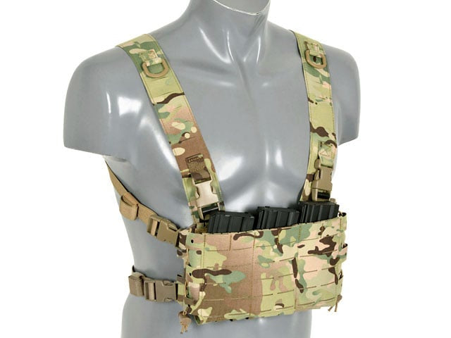 Chest Rig COMPACT MOLLE Laser Cut - Multicamo di 8FIELDS